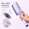 Electric Steam Brush for Hair, 2026 New Rechargeable Steam Hair Straightener & Detangling Brush, Reduces Frizz, Nourishes Hair, Anti-Static (Purple)