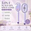 Electric Steam Brush for Hair, 2026 New Rechargeable Steam Hair Straightener & Detangling Brush, Reduces Frizz, Nourishes Hair, Anti-Static (Purple)