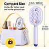 Electric Steam Brush for Hair, 2026 New Rechargeable Steam Hair Straightener & Detangling Brush, Reduces Frizz, Nourishes Hair, Anti-Static (Purple)