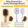 Electric Steam Brush for Hair, 2026 New Rechargeable Steam Hair Straightener & Detangling Brush, Reduces Frizz, Nourishes Hair, Anti-Static (Purple)