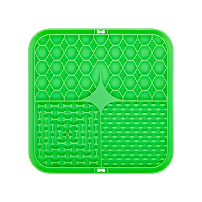 Pet Lick Silicone Mat Dogs Pet Slow Food Plate for Dog Bathing Distraction Silicone Dog Sucker Food Training Dog Feeder Supplies