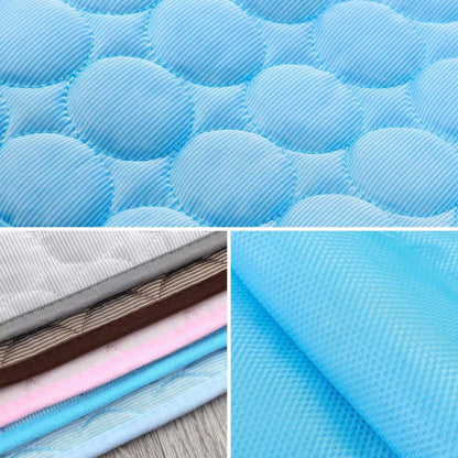 Cooling Mat for Dogs and Cat, Heat Relief Pet Cooling Mat for Crates, Kennels and Beds - Portable and Washable(Blue,70X100Cm)